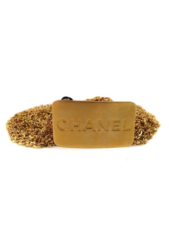 Chanel Chain Logo Plate Gold Plated 96 a Belt main image 6